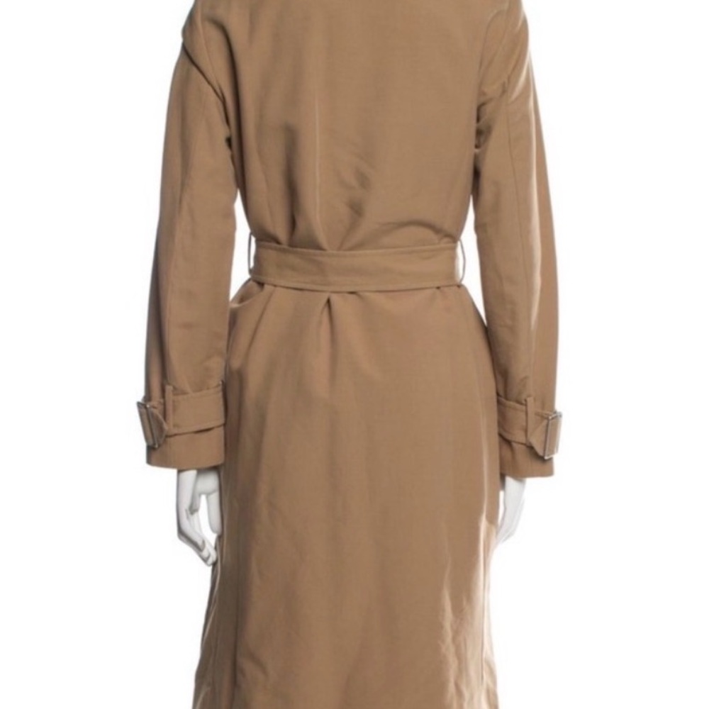 All Saints Myla Long Tan Trench Coat - Picture 4 of 8
